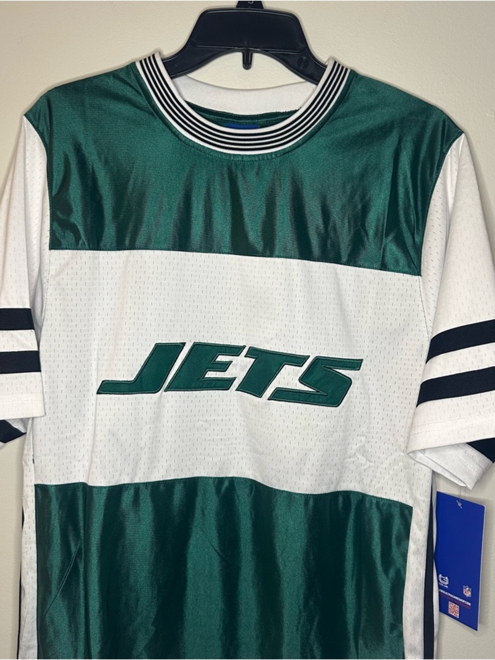 New York Jets Ultra Game Mens L Green/White Blank NFL Performance Jersey NEW